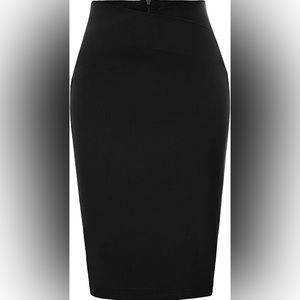 Grace Karin Sexy High Stretchy Bodycon Pencil Skirt in Night Black Size L